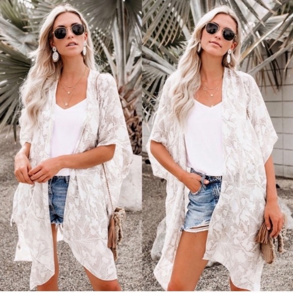 Last 1 New Love Floral Print Kimono Cardigan - Picture 2 of 7